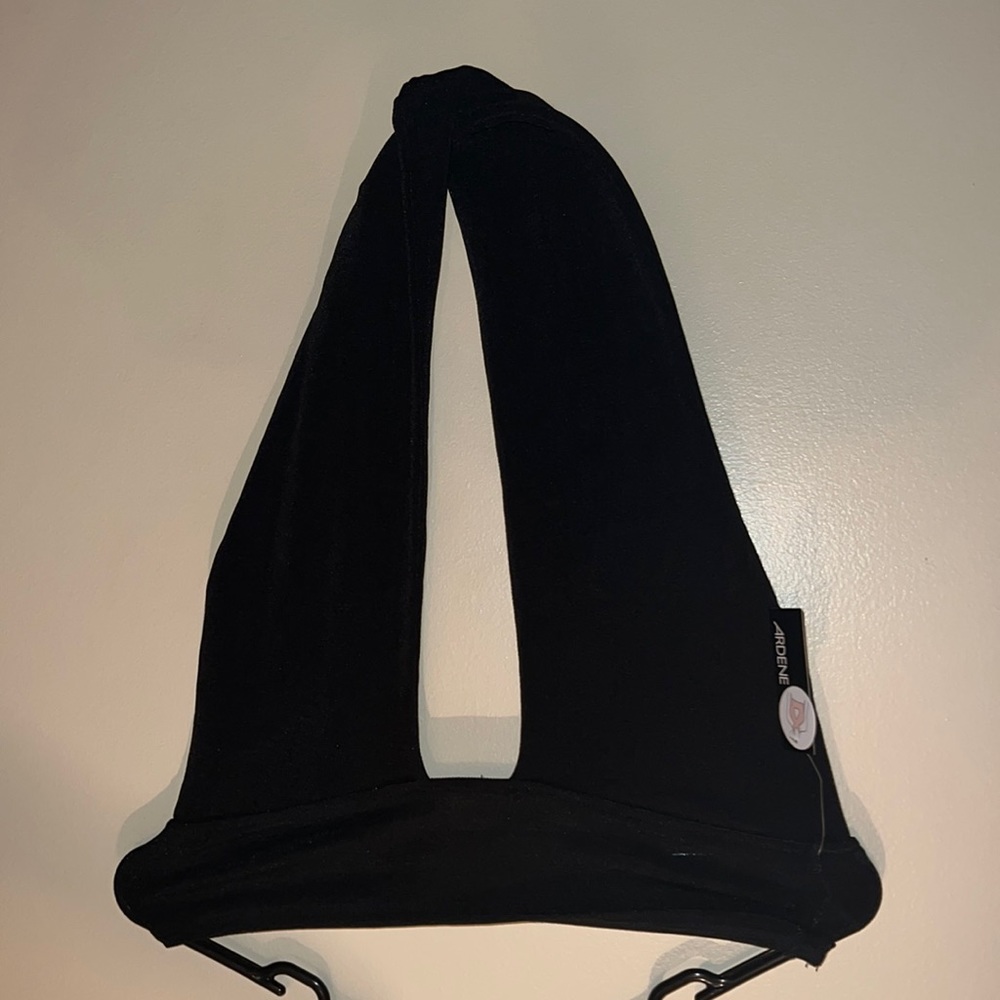 Ardene Cross Cami Tank Black Womens Medium